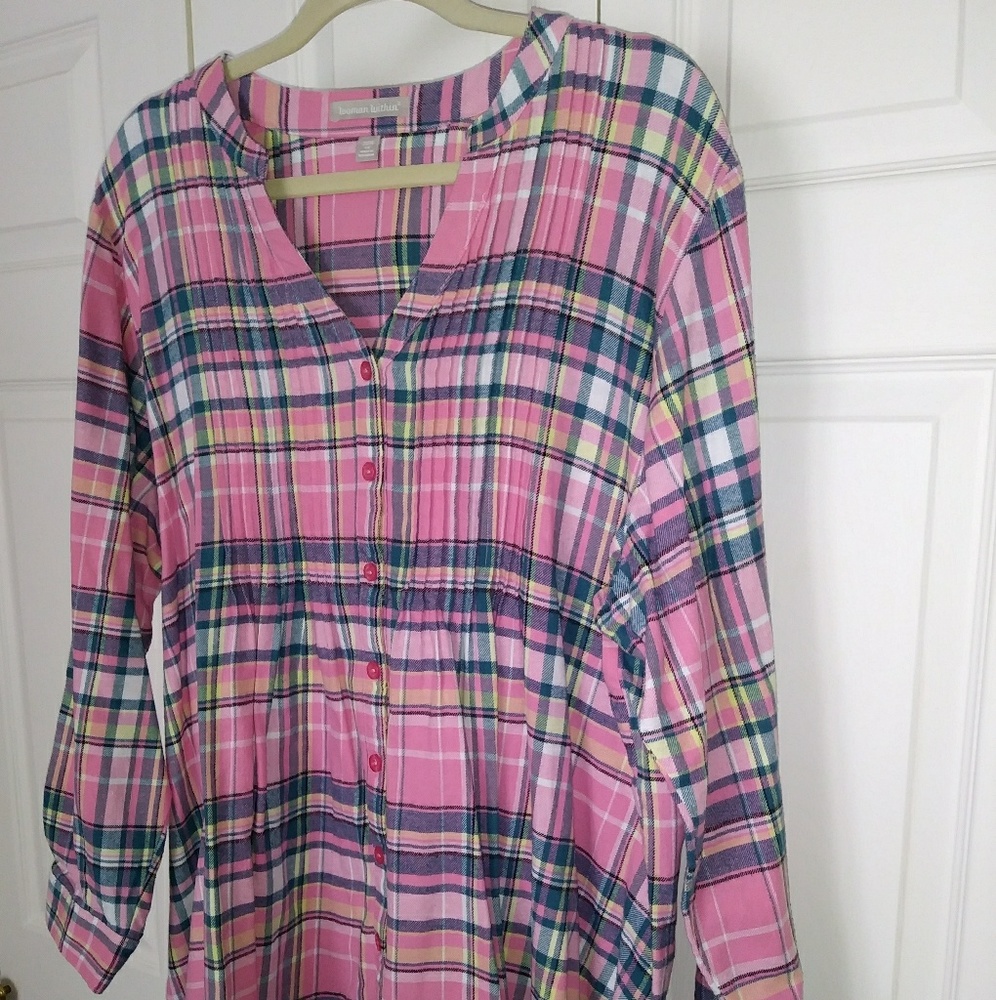 Light Pink Flannel Tunic